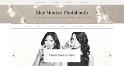 Desktop Screenshot of bluemonkeyphotobooth.com