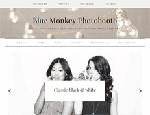 Tablet Screenshot of bluemonkeyphotobooth.com